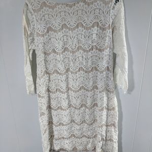 White lace dress